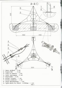 Канатная площадка чёрный канат КП 6 (2)