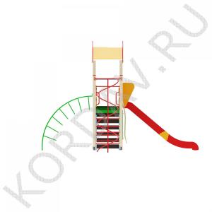 Детский игровой комплекс с кольцами и горкой ПДИ 2.10 (2)